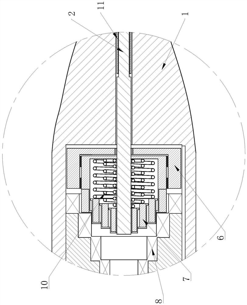 Stepless speed regulation micro carving pen with buffering function