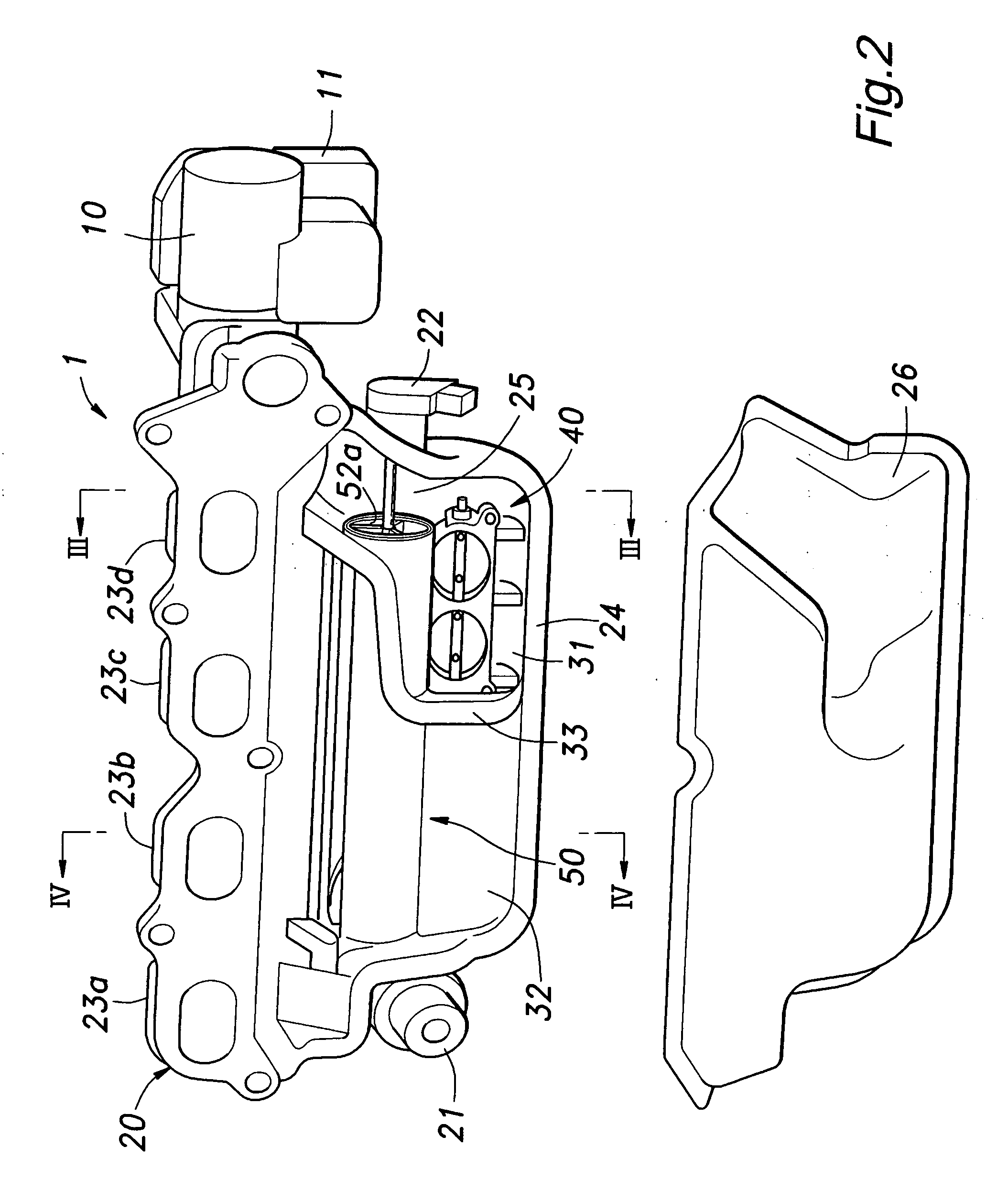 Intake system including a resonance chamber