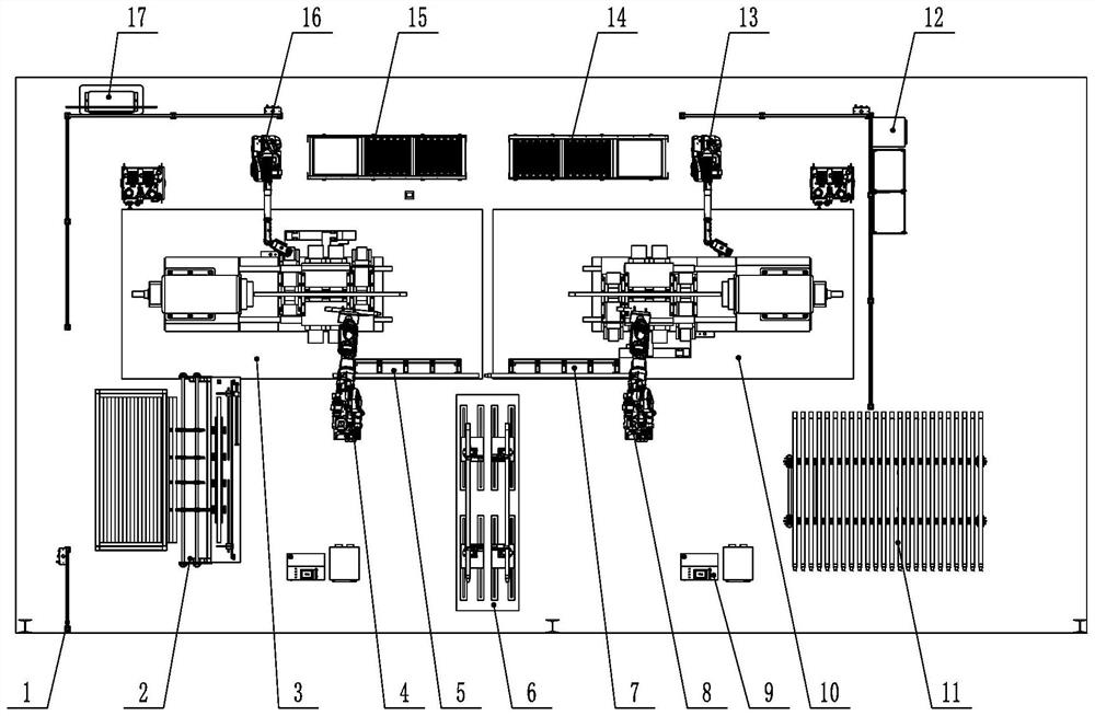 Automatic welding method and device for end of round drill rod