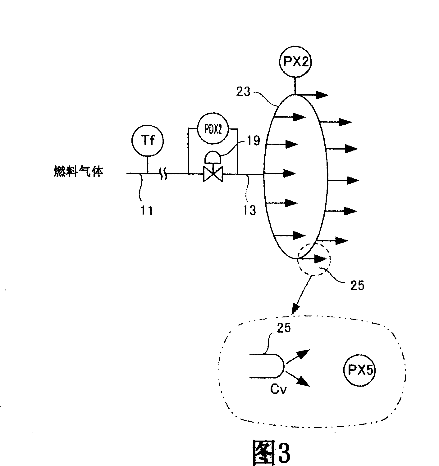 Gas turbine output learning circuit and combustion control device for gas turbine