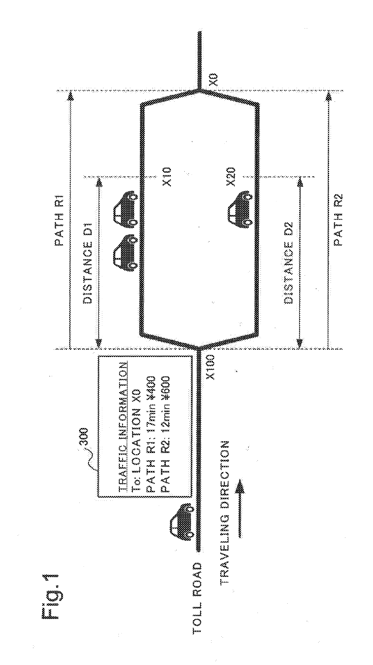 Traffic control system, traffic information output device, traffic control method, and recording medium