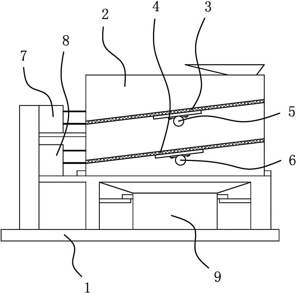 Preparing method for manganese zinc ferrite material and processing device of manganese zinc ferrite material