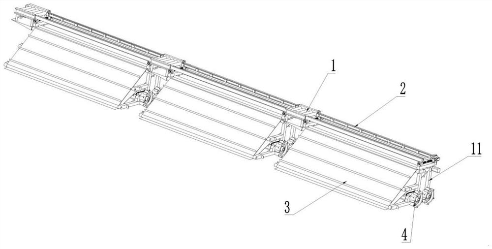 Seedling tray laying device with one side upper tray and its laying method