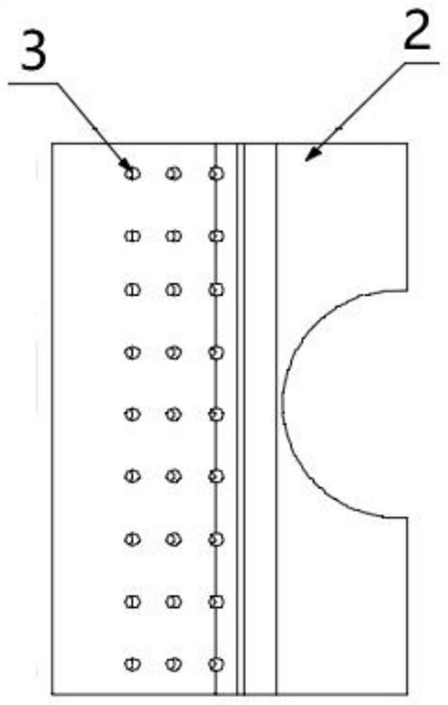 A tangentially inclined annular film divergent cooling structure