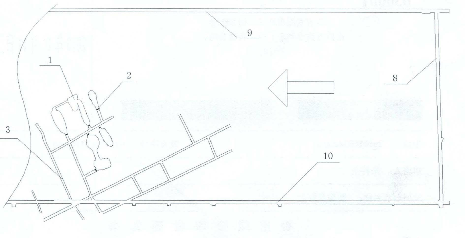 Large-scale re-mining method for filling small-kiln destruction area