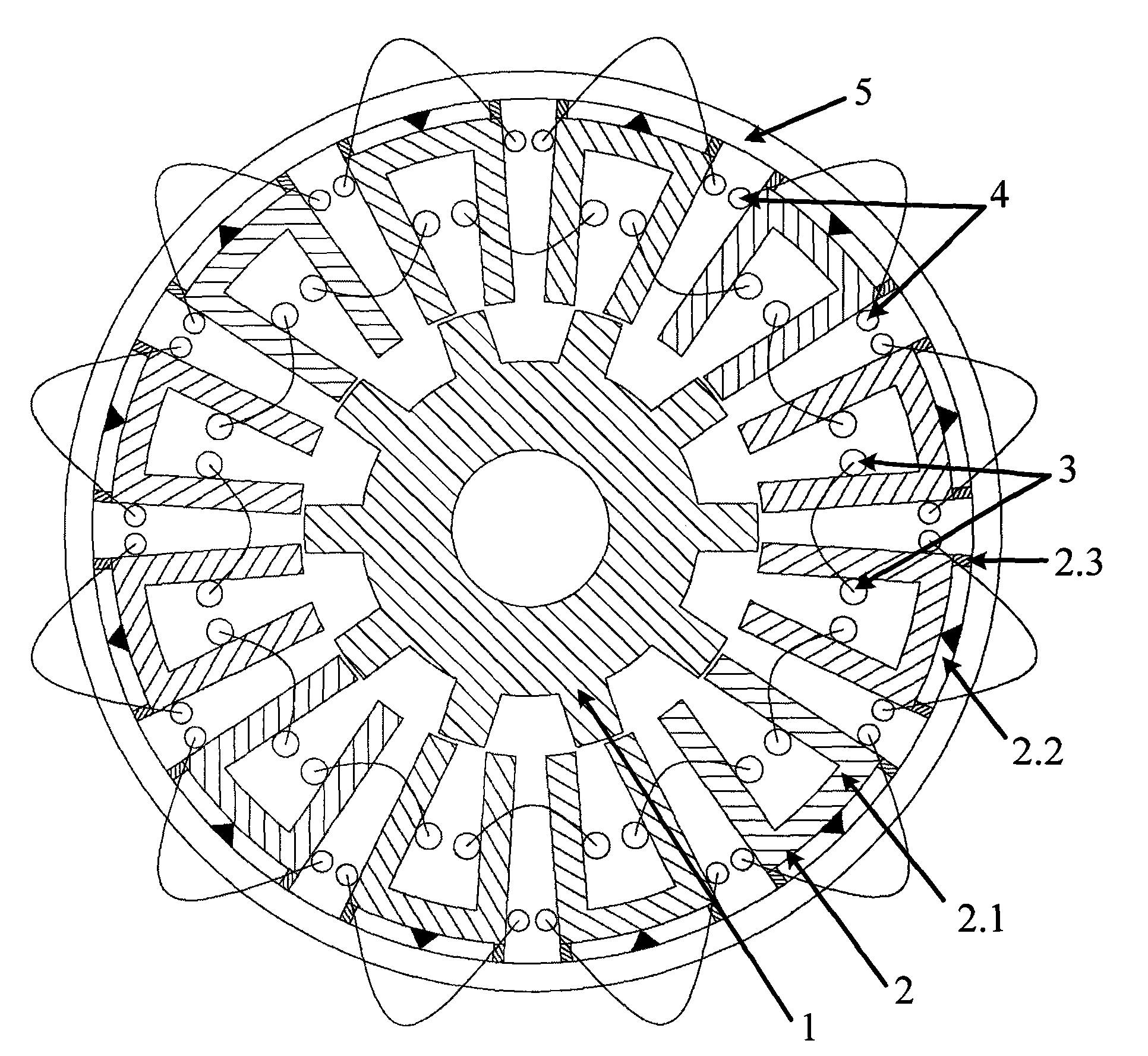 A mixed excitation biconvex pole motor T