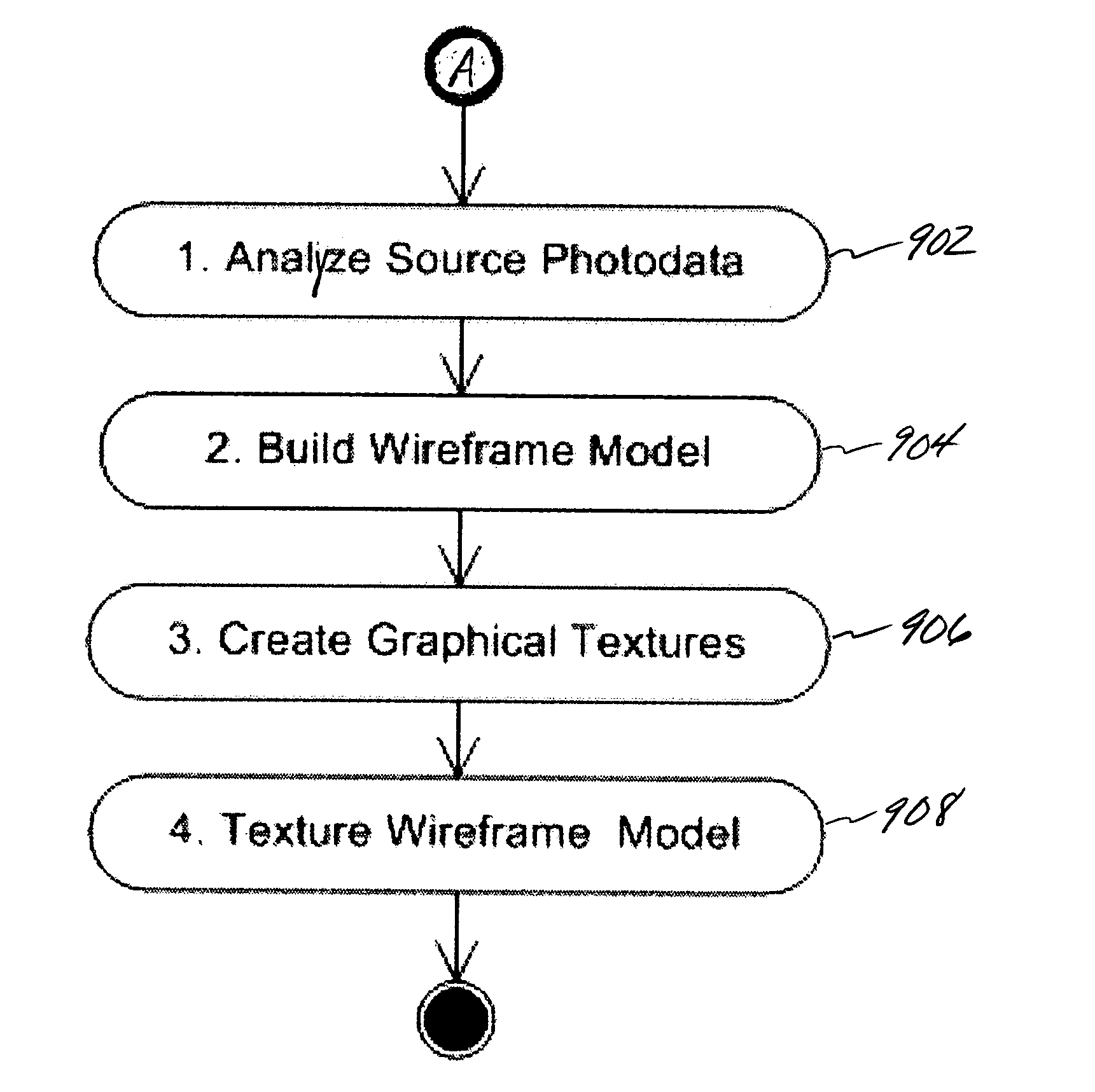 System and method for minimizing the amount of data necessary to create a virtual three-dimensional environment