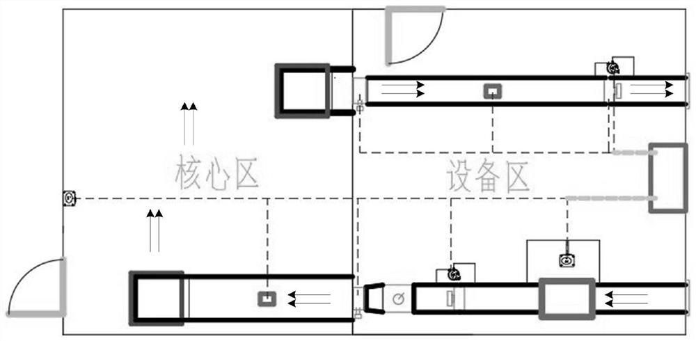 Positive and negative pressure rapid switching control system and method for ship cabin