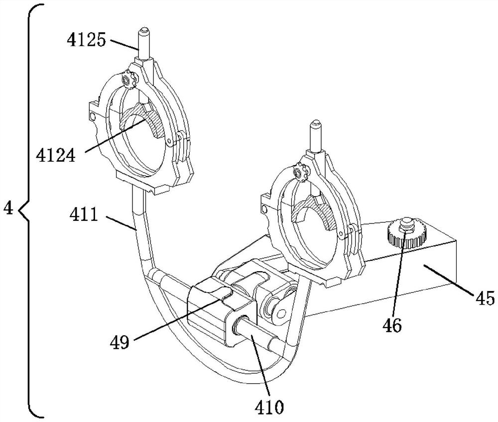 Robot bearing mechanism with inflating and fixing functions