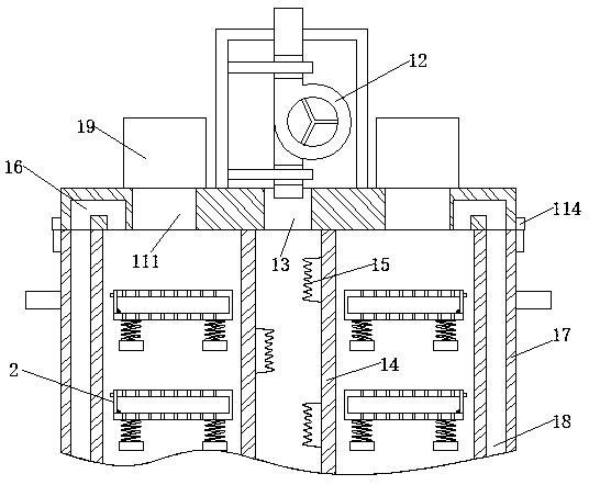 Environment-friendly circulating drying device for edible mushroom processing