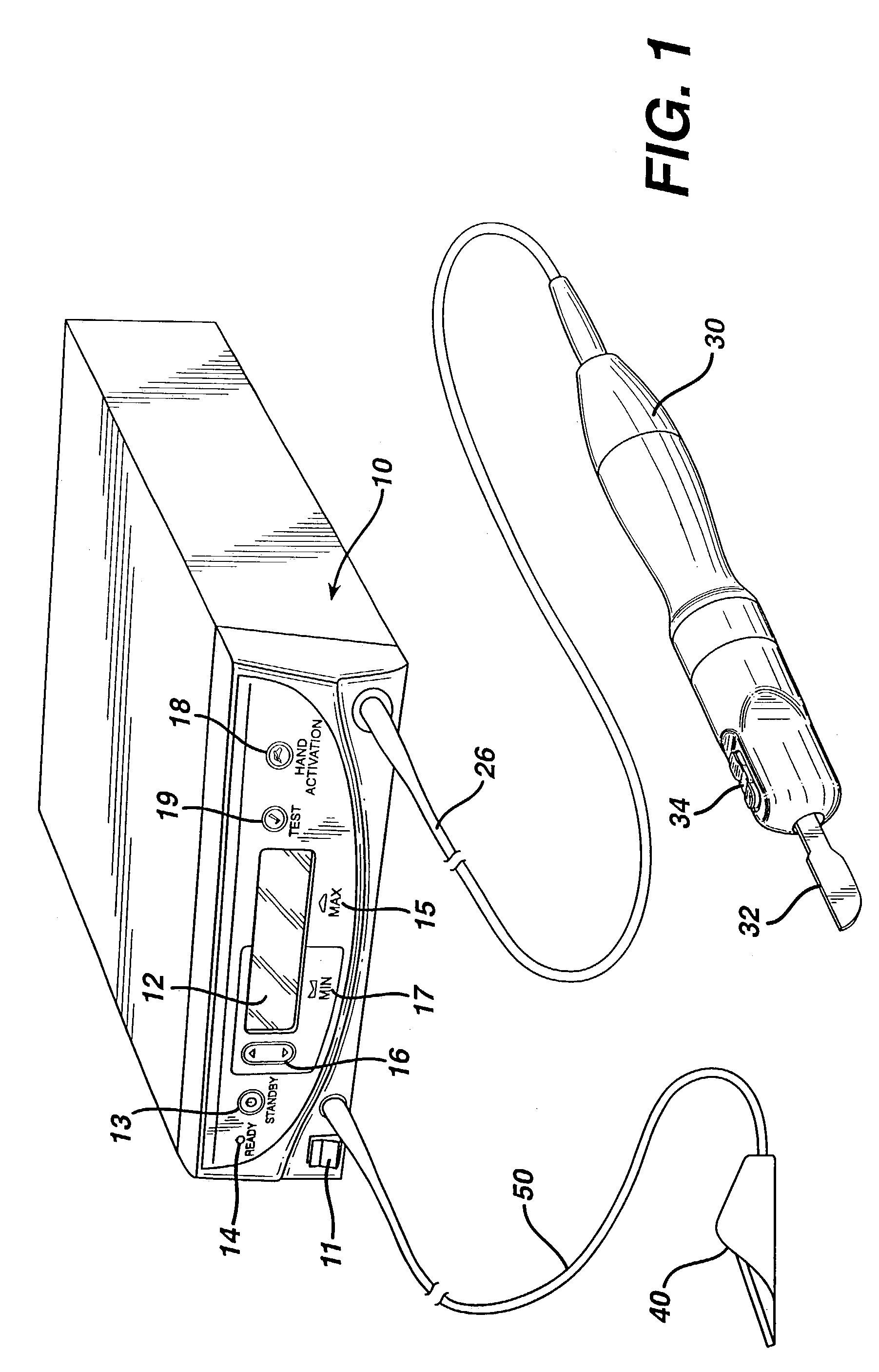 Method for detecting transverse vibrations in an ultrasonic hand piece