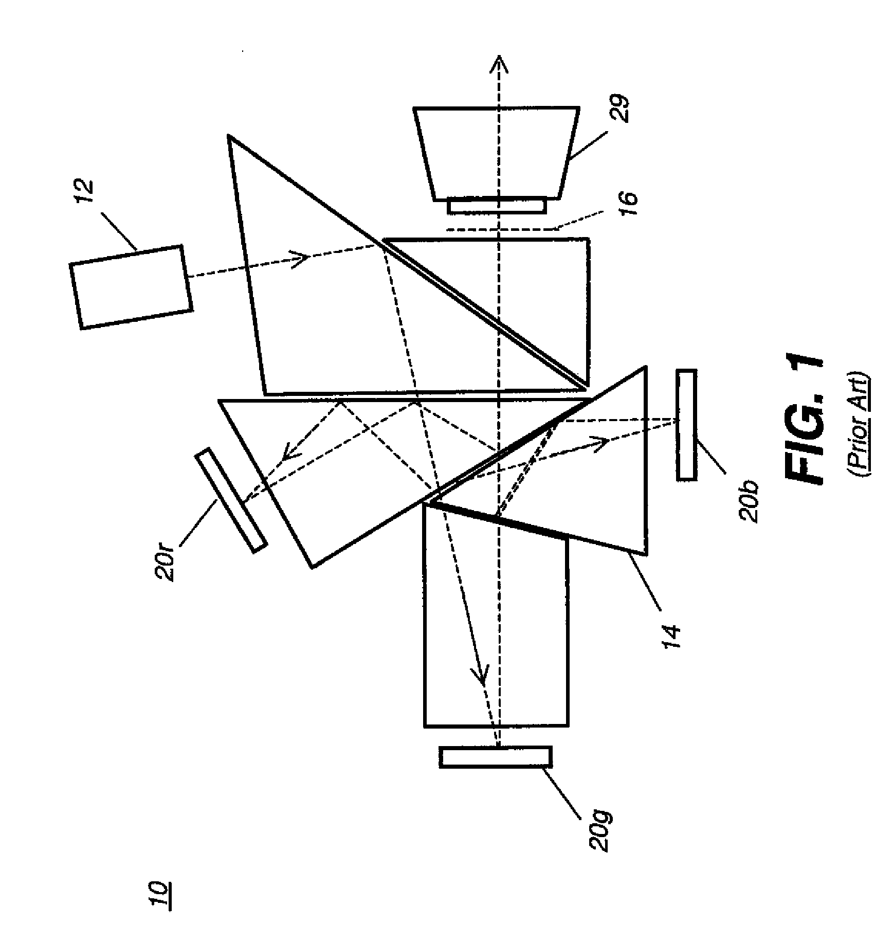 Stereo projection using polarized solid state light sources