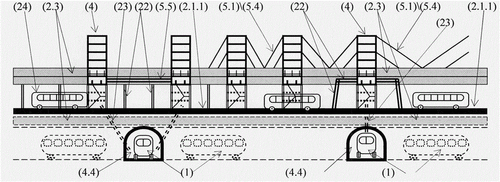 A public transportation system and its construction method