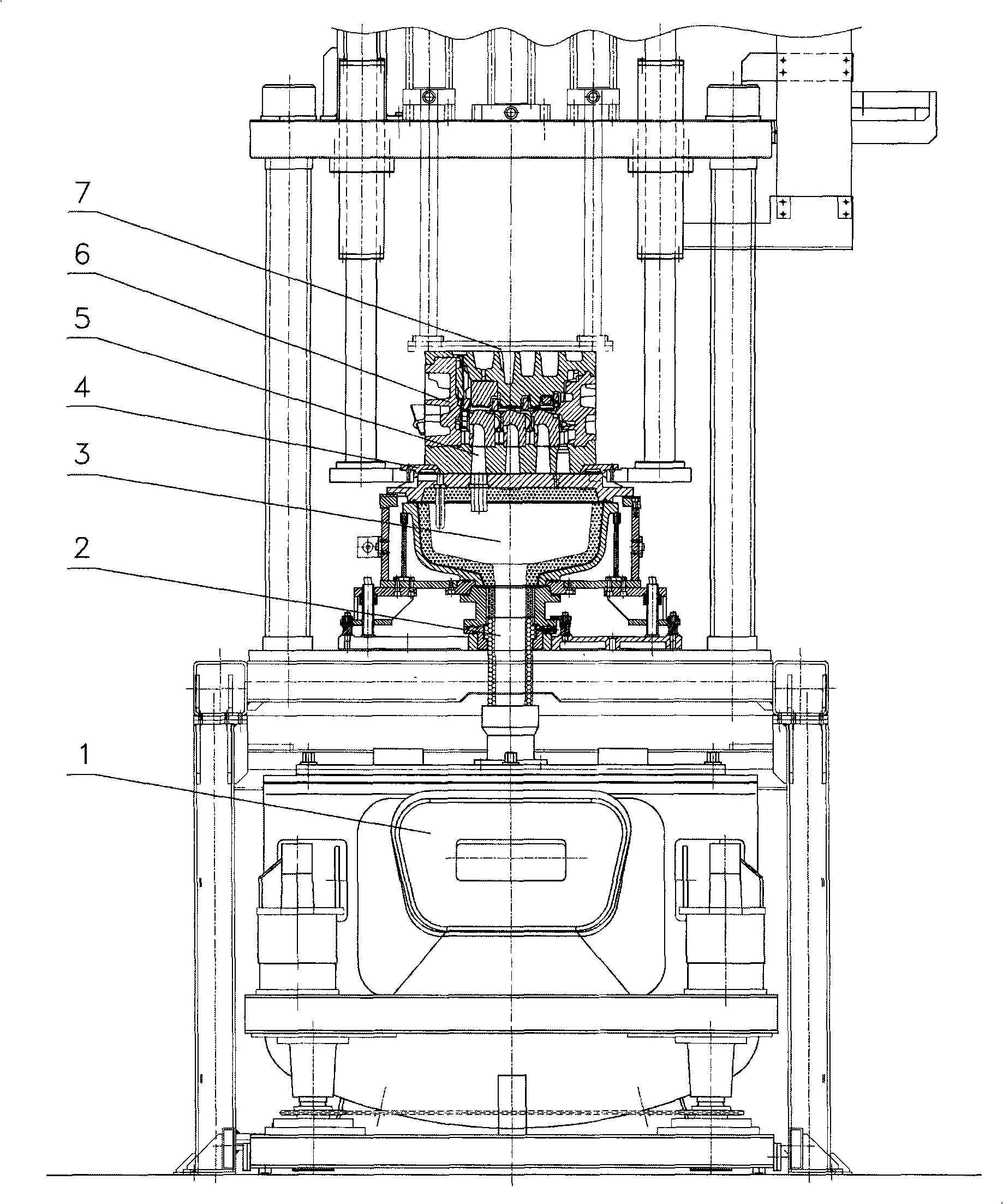 Low pressure multiple-core casting technique of engine V6 aluminum cylinder