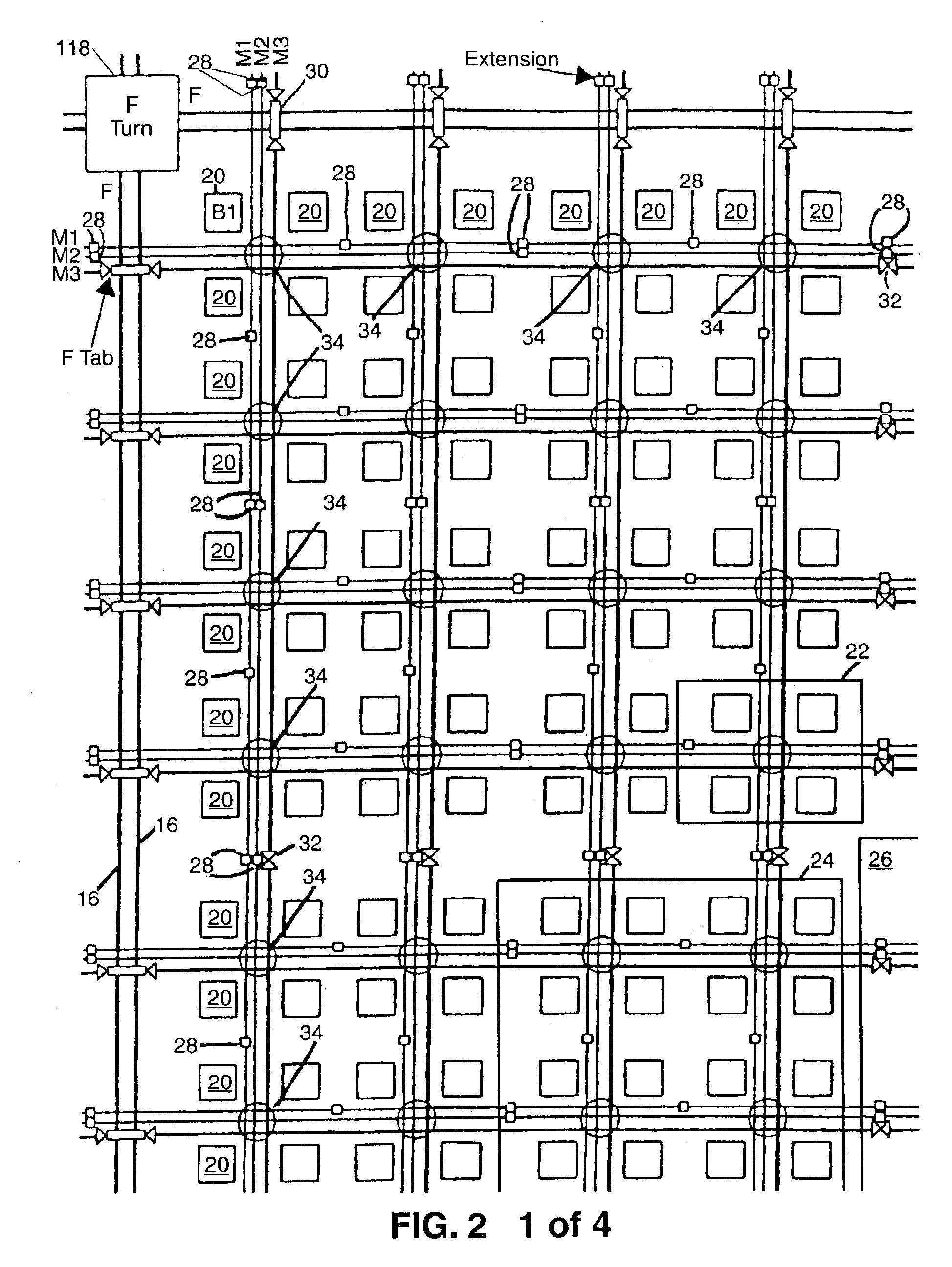 Turn architecture for routing resources in a field programmable gate array