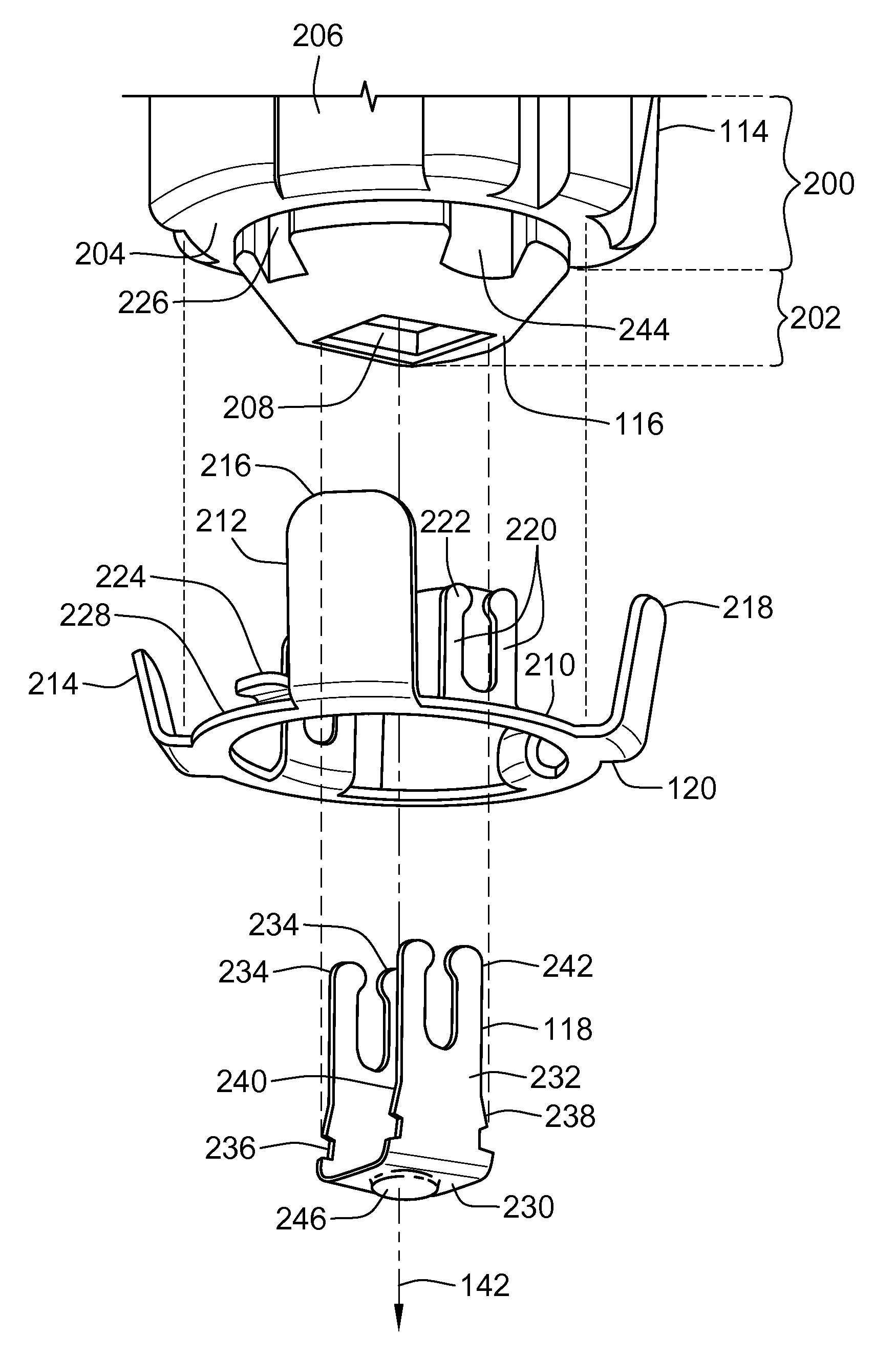 Quick insertion lamp assembly