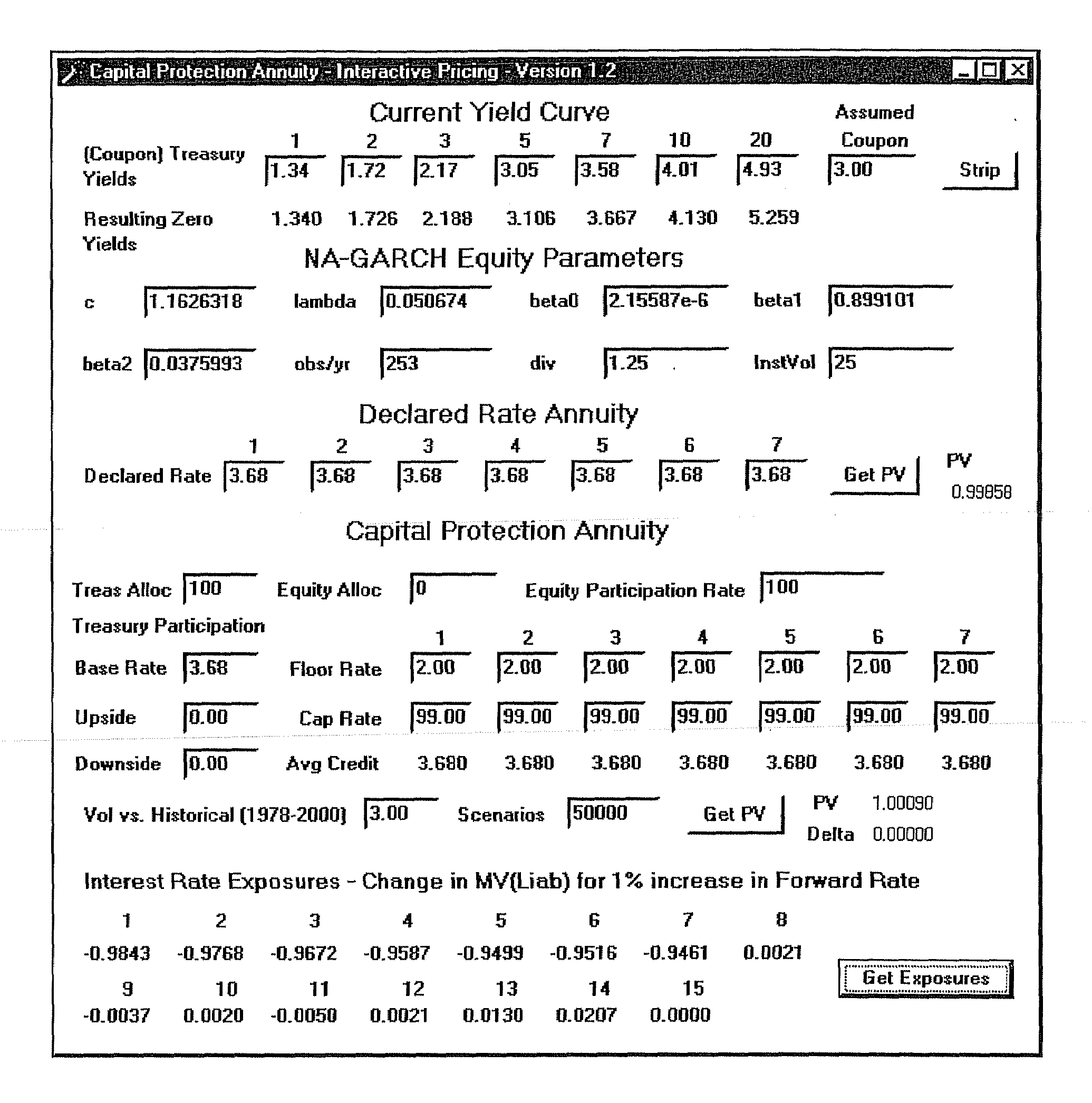 Computer Based System for Pricing an Index-Offset Deposit Product