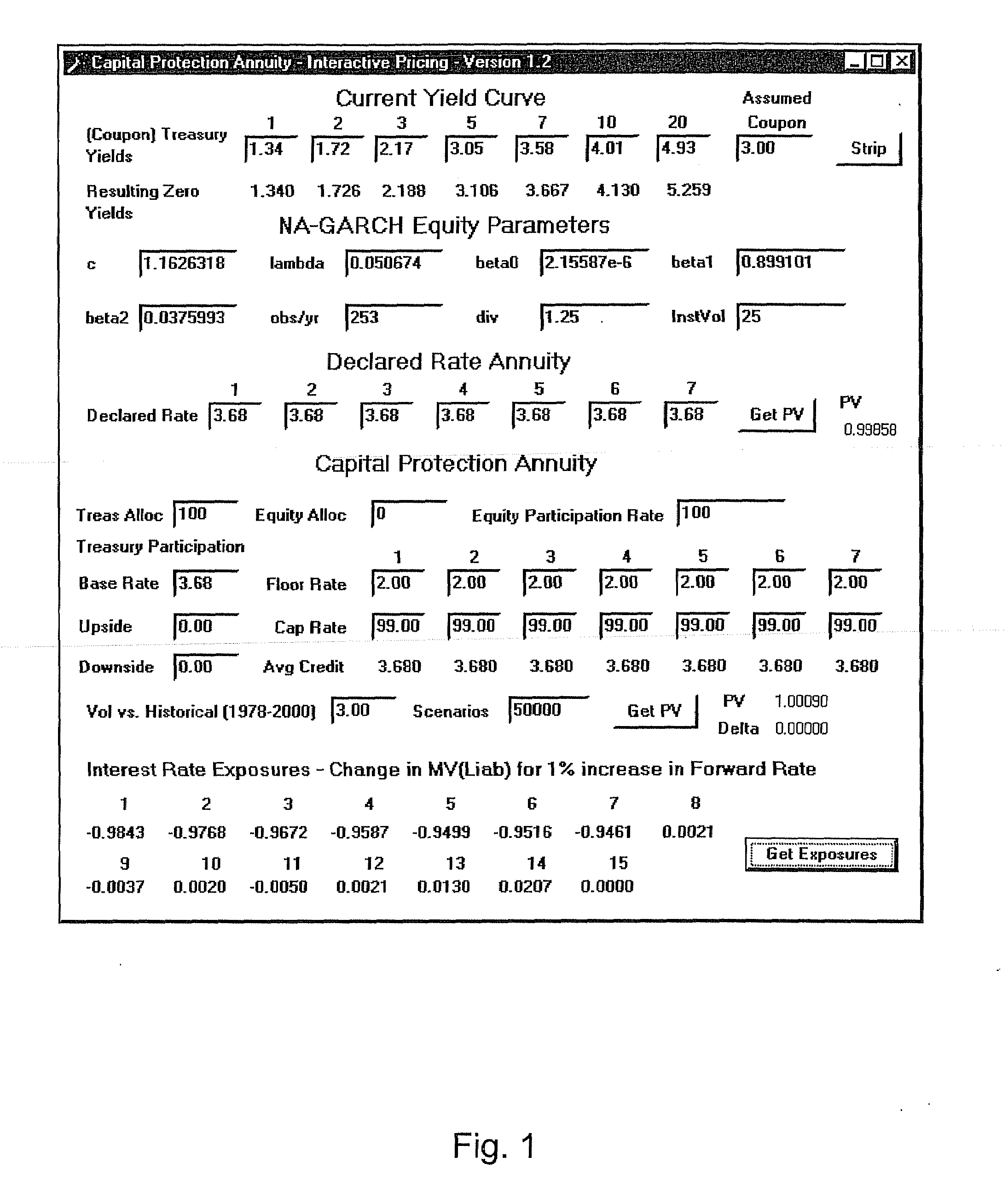 Computer Based System for Pricing an Index-Offset Deposit Product