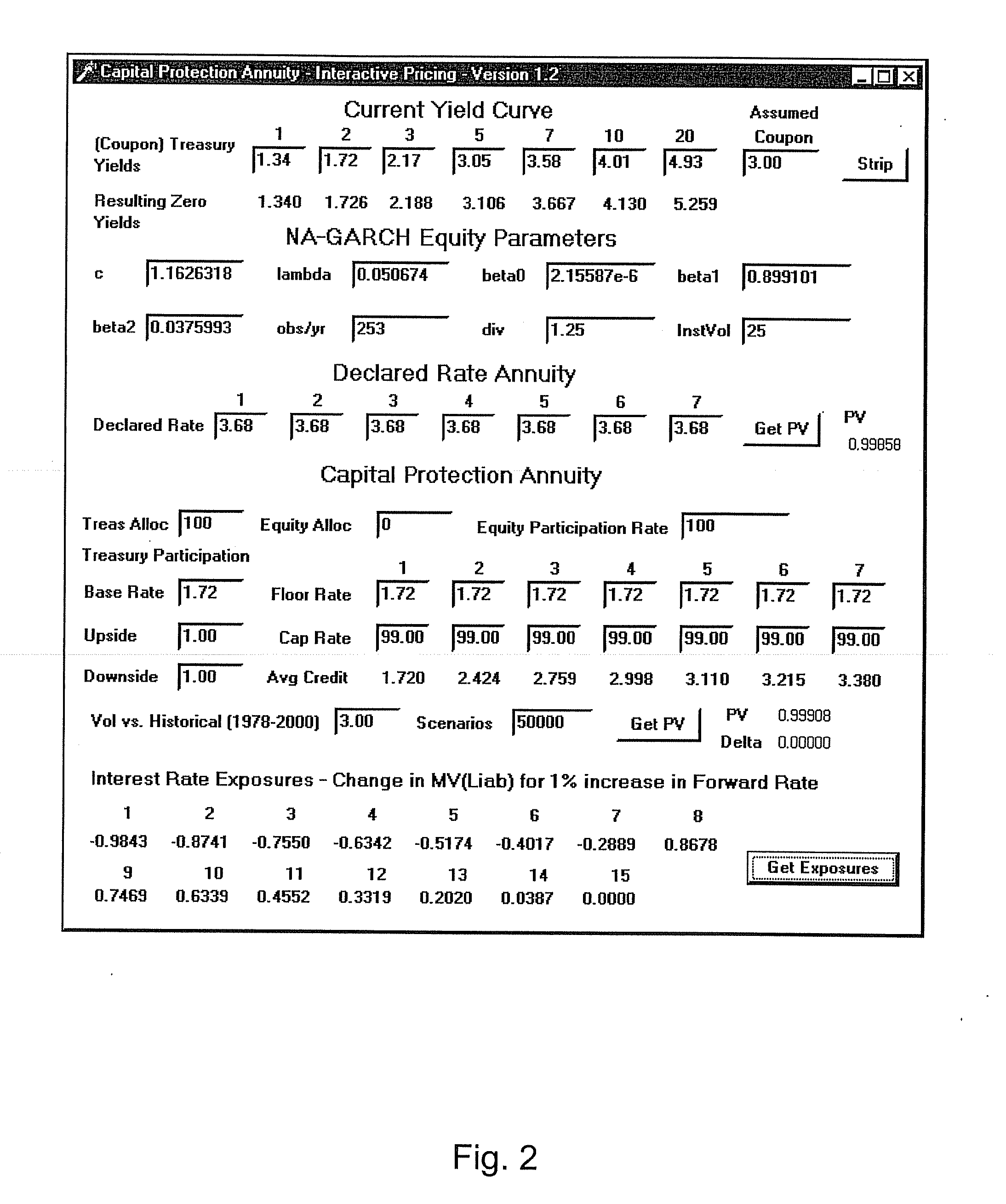 Computer Based System for Pricing an Index-Offset Deposit Product