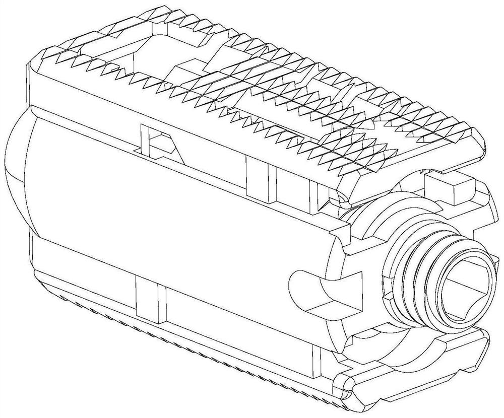 Interbody fusion cage capable of realizing pressurizing bone grafting and matching with height of intervertebral space