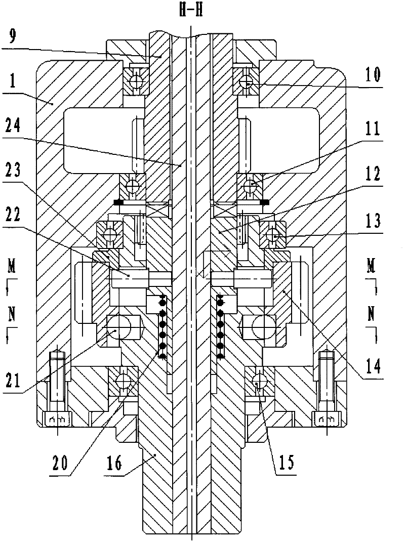 Driving wheel variable-speed gear