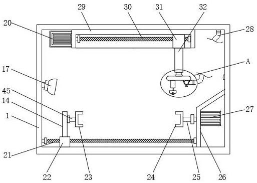 Car part painting device capable of smearing uniformly