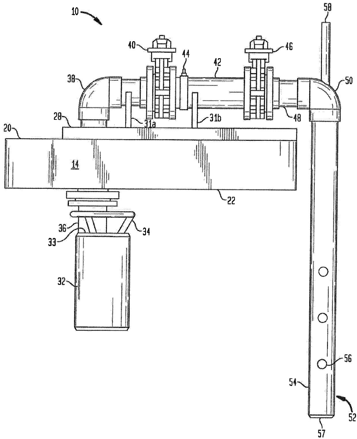 Oxygen dissolving apparatus for pond