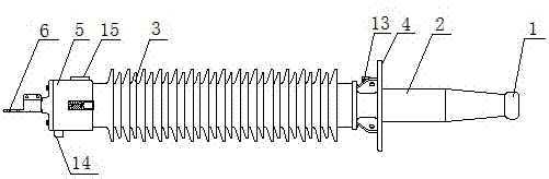 Vacuum glue-impregnated fiber explosion-proof oil-paper capacitive bushing