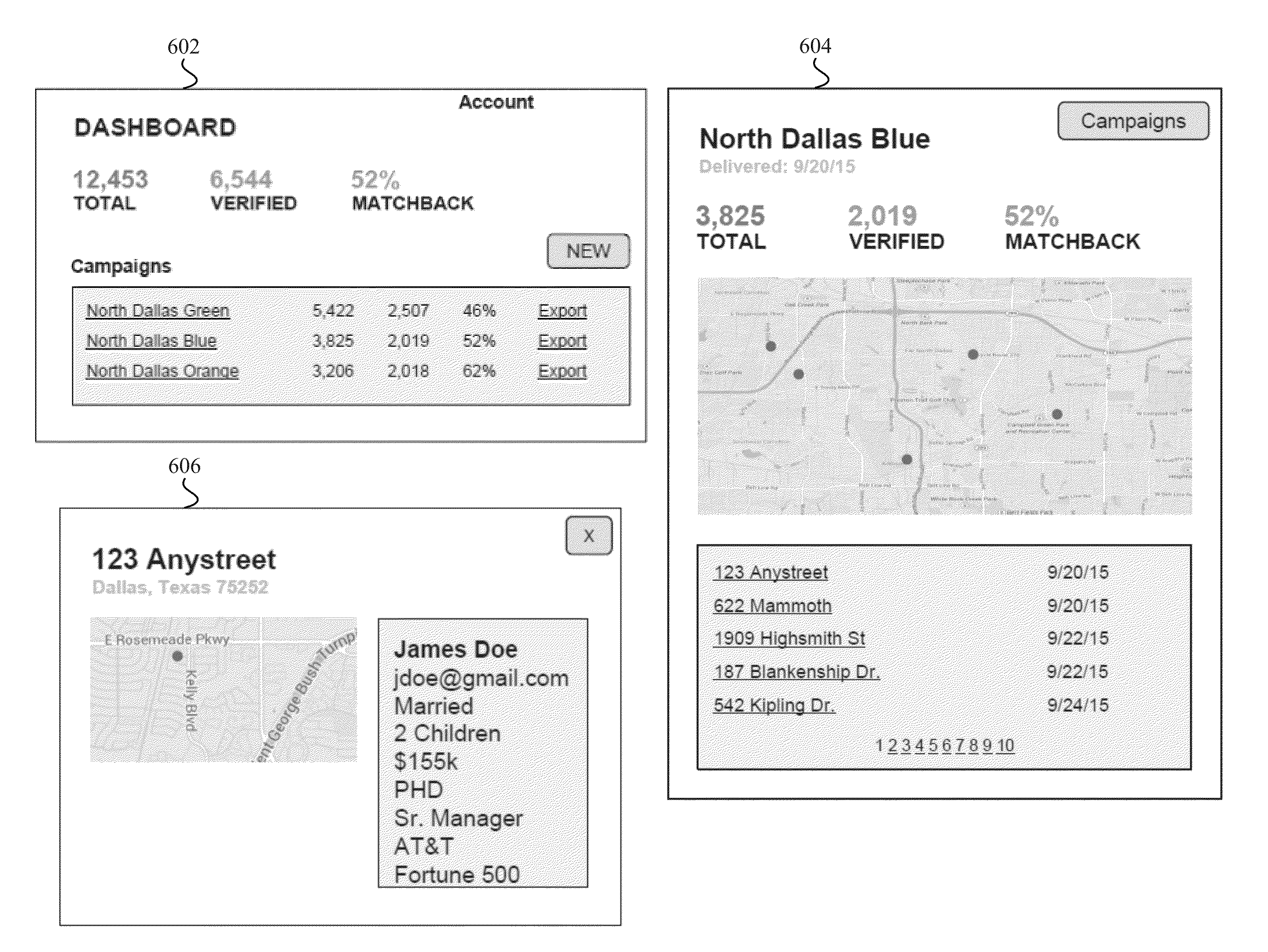 Network geolocation determination for direct mailings