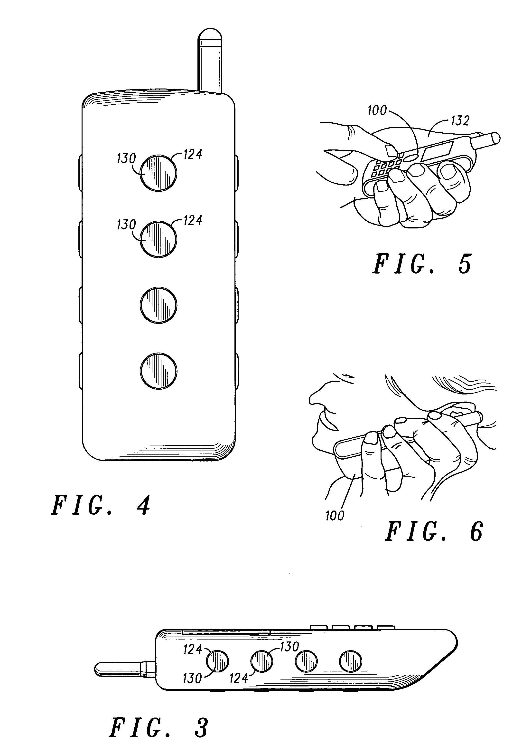 Handheld device having multiple localized force feedback