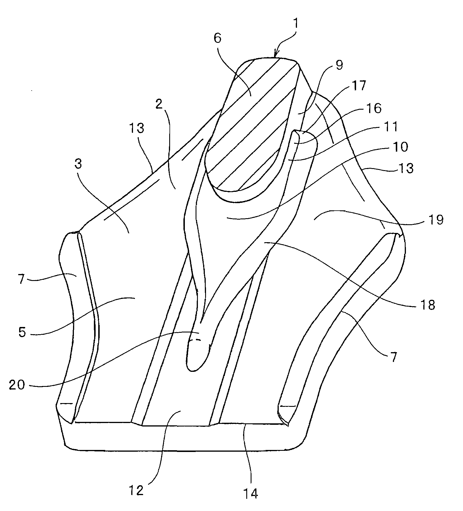 Slider for slide fastener