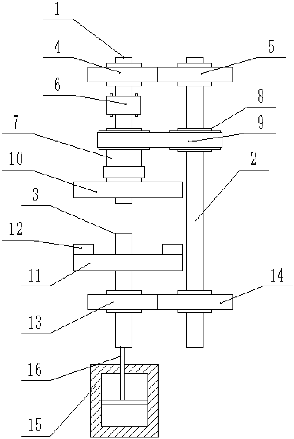 Car part drilling device