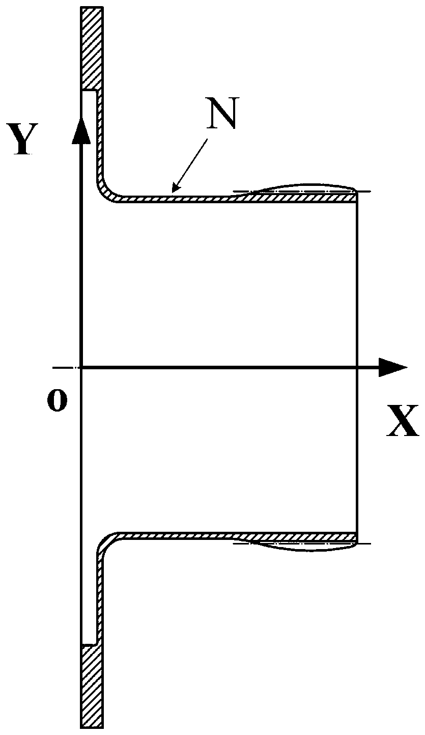 A flexible wheel cup body of harmonic reducer based on continuous transition curve