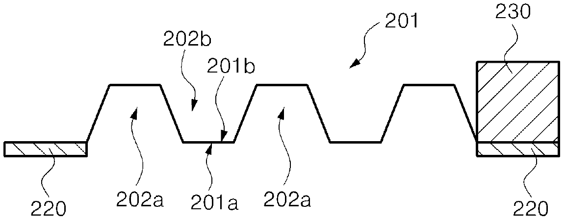 Air-cooled metal separator for fuel cell and fuel cell stack using same