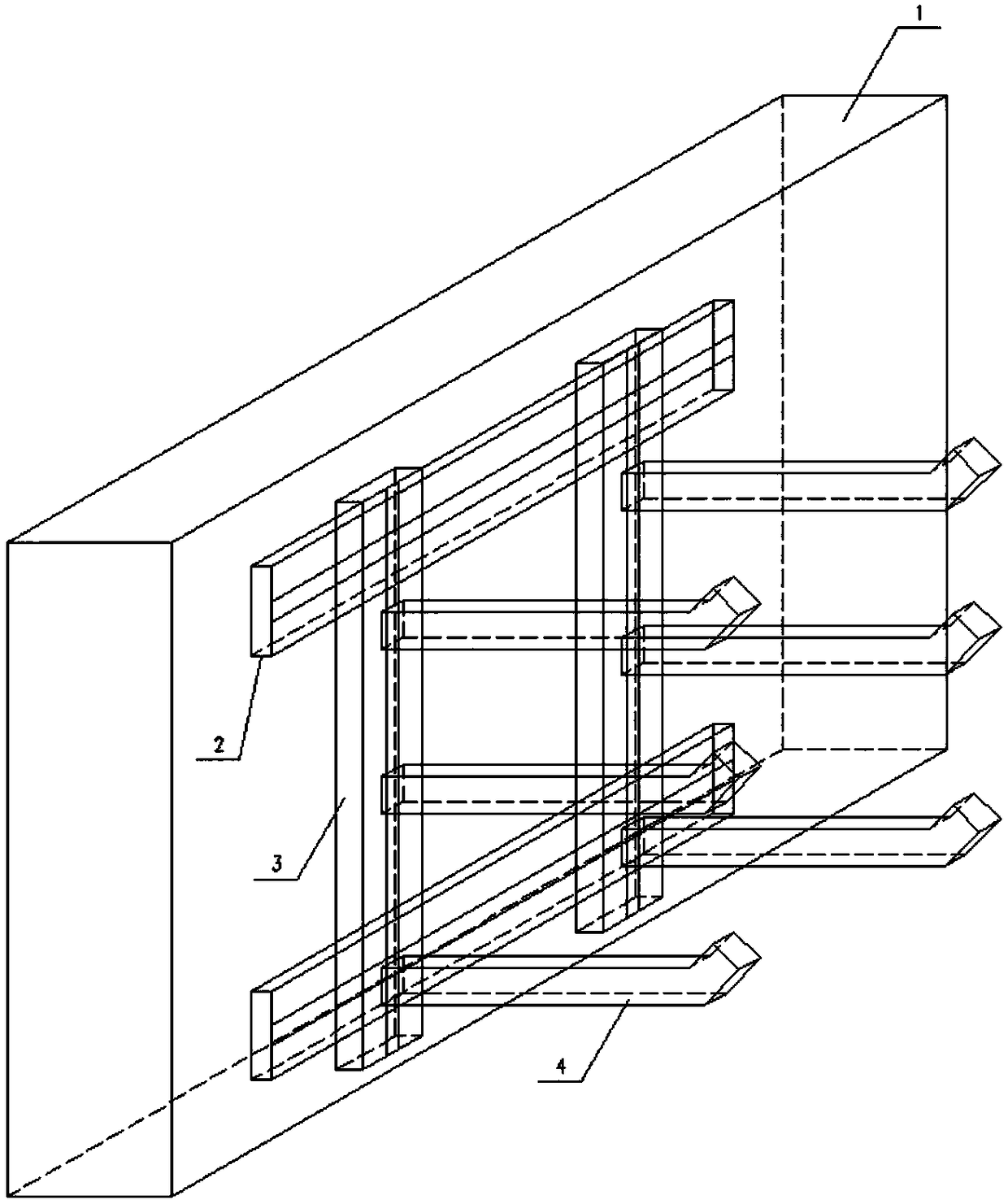 Assembled cable support capable of being bidirectionally adjusted