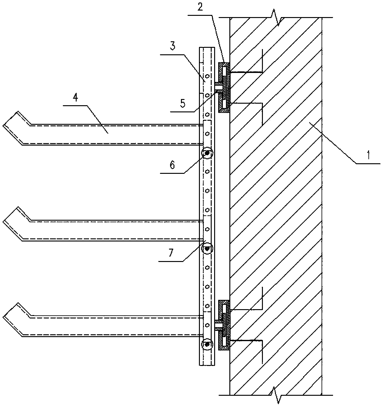 Assembled cable support capable of being bidirectionally adjusted