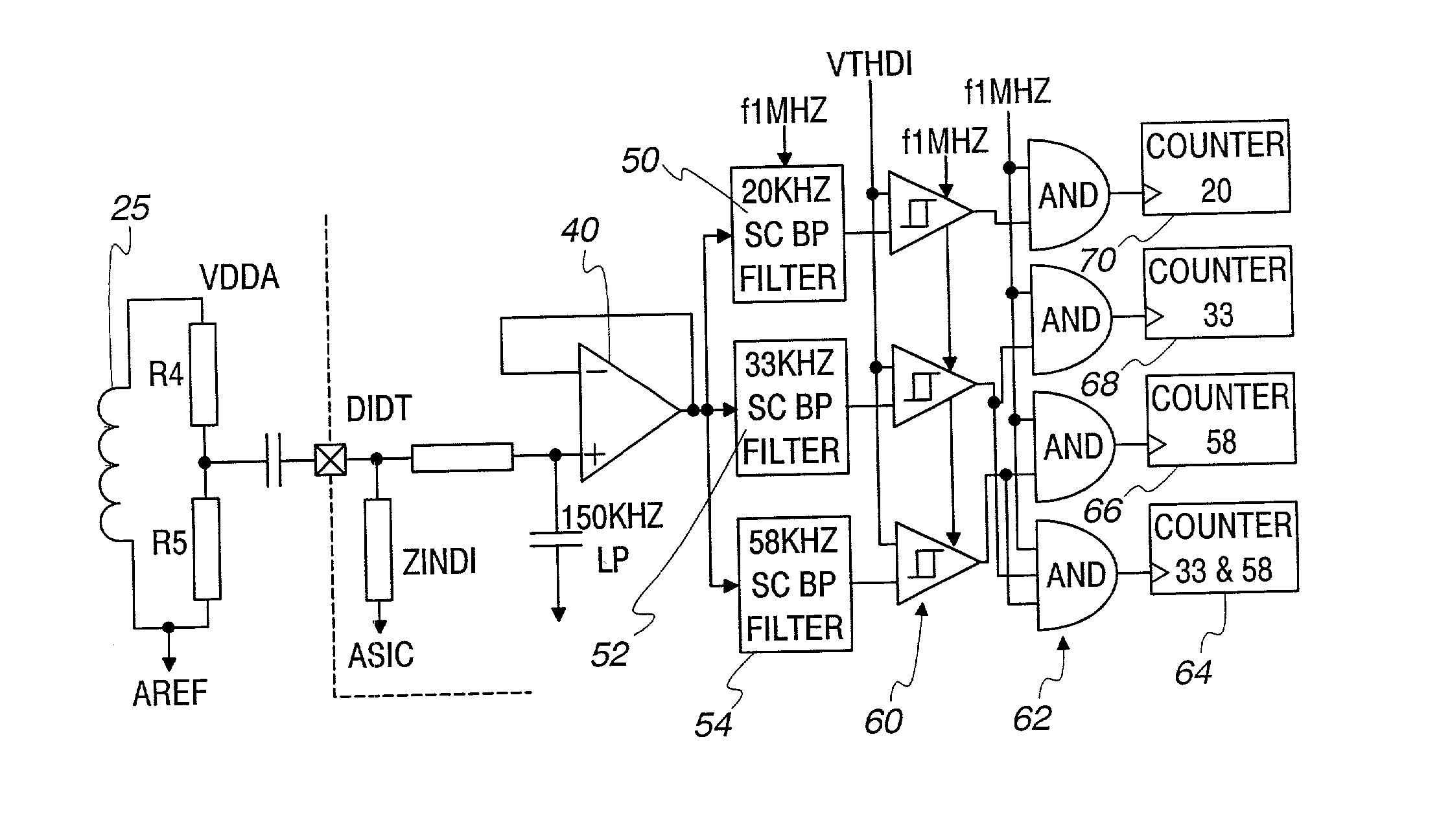 Arc detection using load recognition, harmonic content and broadband noise