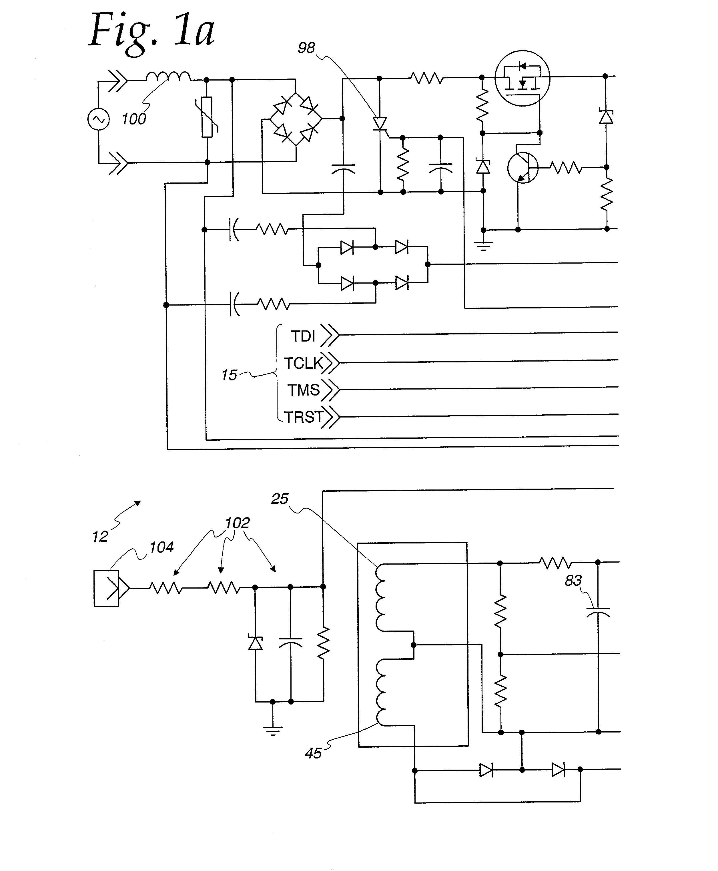 Arc detection using load recognition, harmonic content and broadband noise