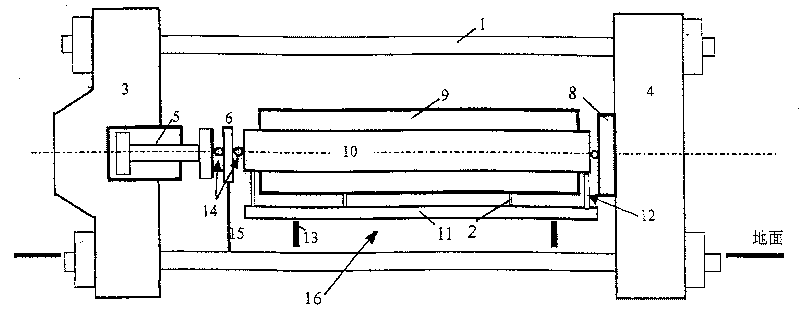 Member structure element temperature axial force measuring apparatus