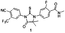 Novel method for compounding medicament of Enzalutamide for resisting prostate cancer