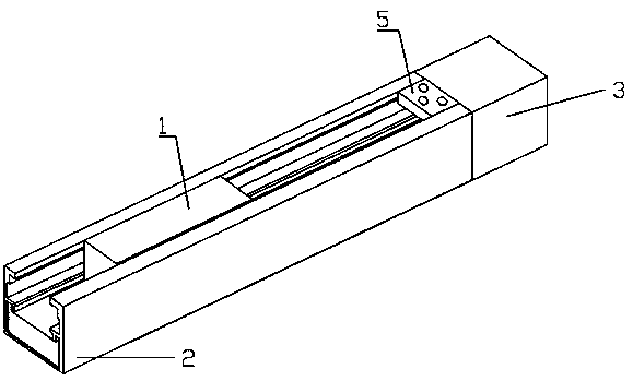 Electric door and window guide rail with magnetic levitation linkage function