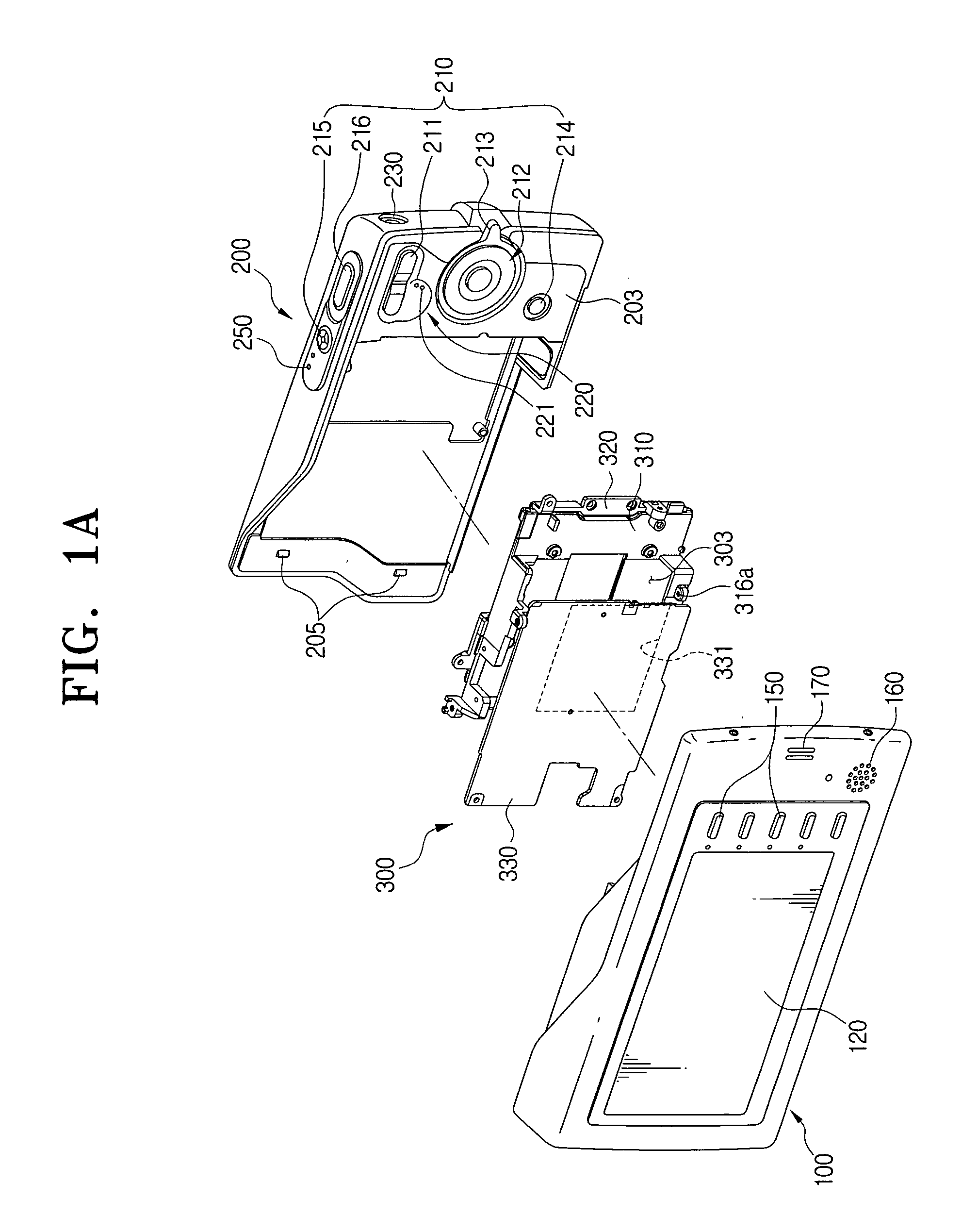 Portable electronic device and camera