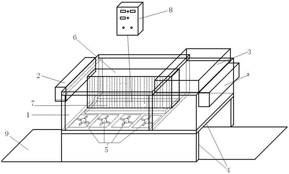 Constant-temperature draught fan used on conveying belt of spraying equipment