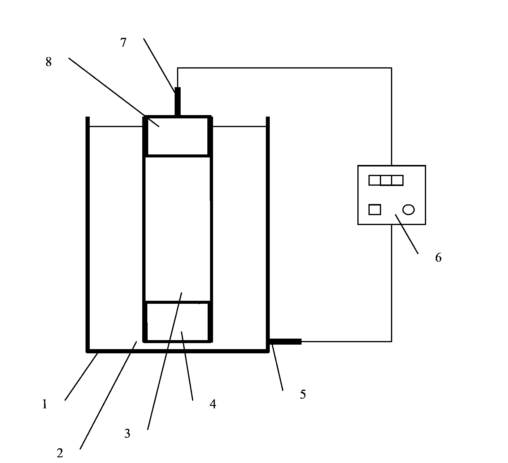 Accelerated corrosion test device for nonferrous metal soil