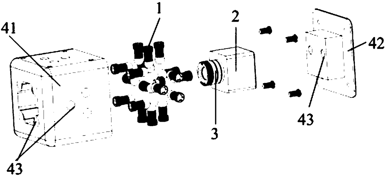 Infrared thermal imager and infrared thermal imager shock absorbing device