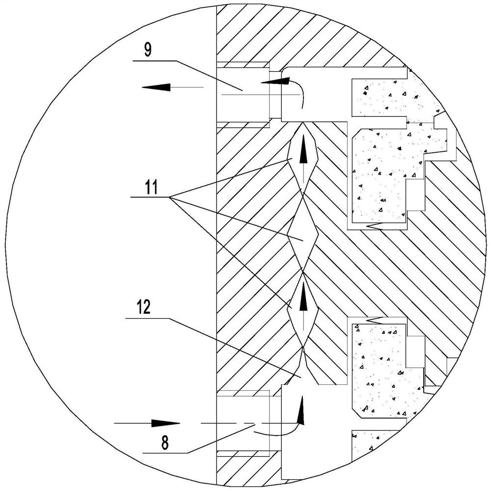 Stirrer mechanical seal pumping circulation device