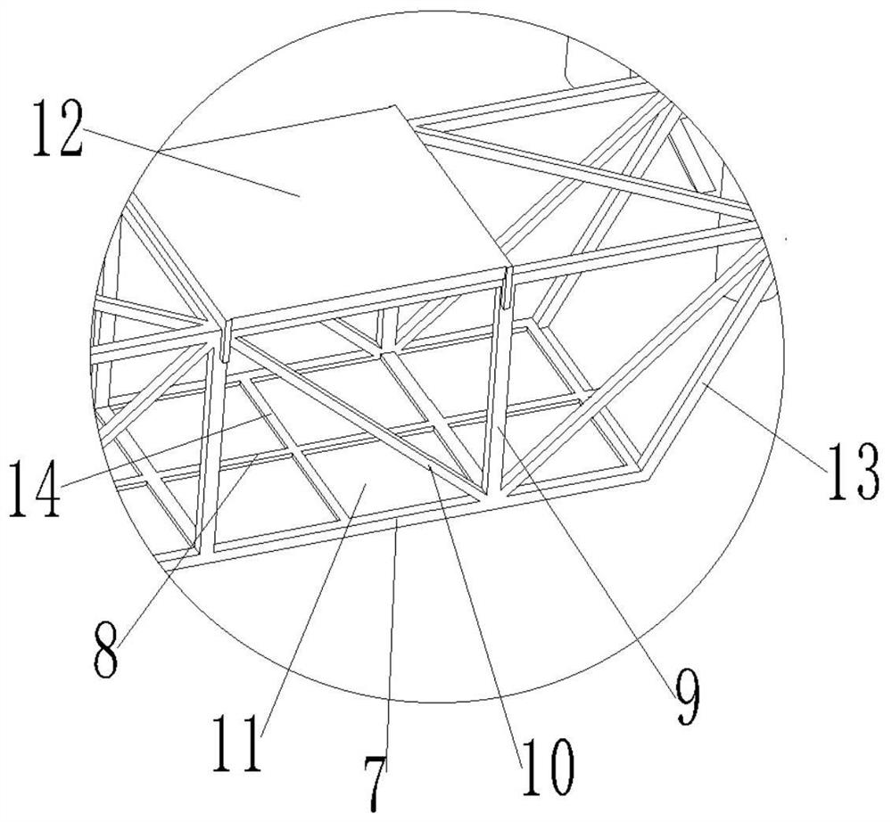 Movable safe operation platform device for large-span steel bridge deck construction