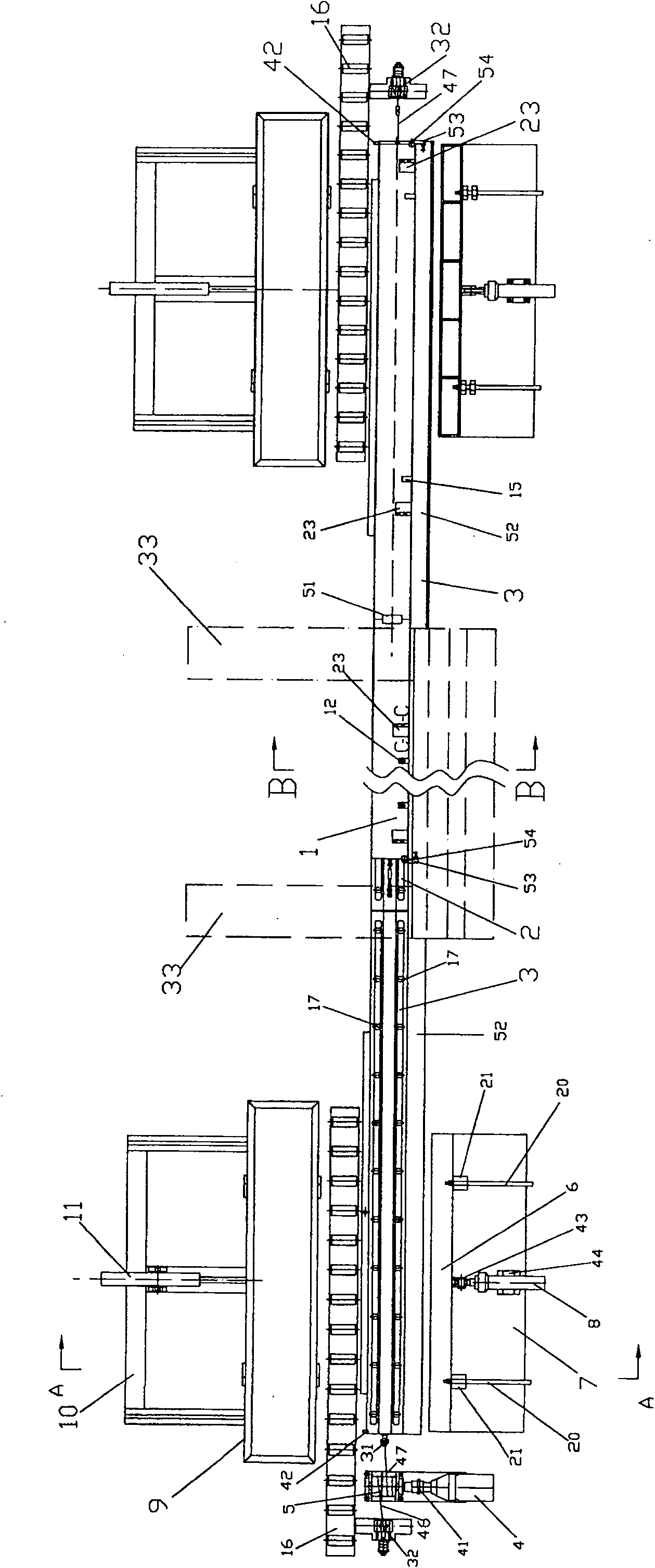 Crosscutting shear collecting and sampling knife-changing combined unit