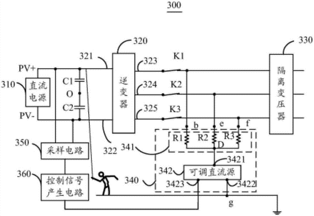 Photovoltaic power generation system preventing potential induced degradation