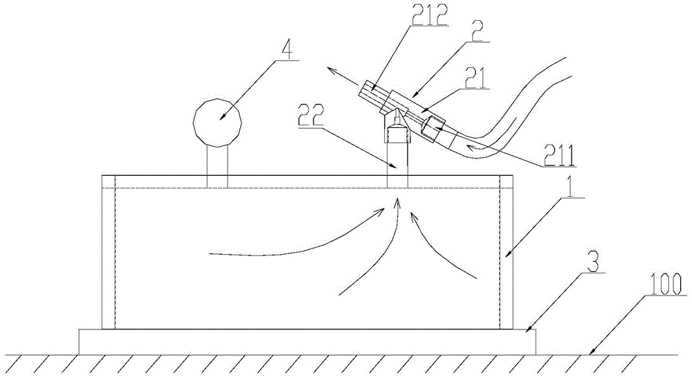 Tightness test device of ship